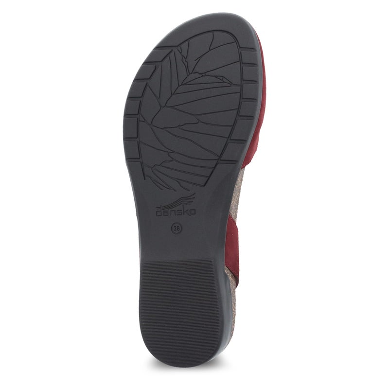 Dansko Rowan Sandal for Women â€“ Memory Foam and Cork Footbed for Comfort and Arch Support â€“ Lightweight Rubber Outsole for Long-Lasting Wear Cinnabar 7.5-8 M US - Image 3