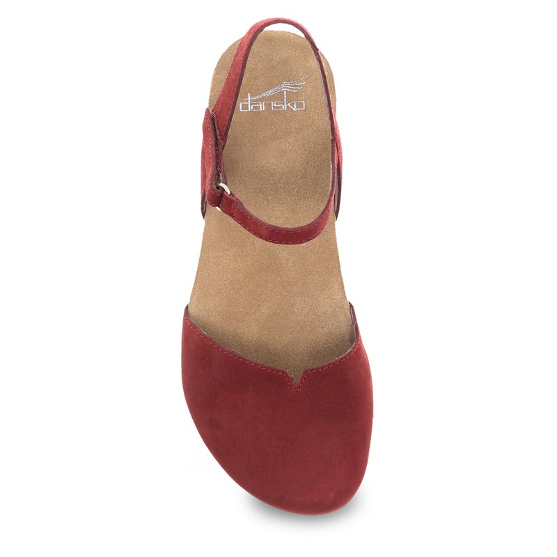 Dansko Rowan Sandal for Women â€“ Memory Foam and Cork Footbed for Comfort and Arch Support â€“ Lightweight Rubber Outsole for Long-Lasting Wear Cinnabar 7.5-8 M US - Image 2