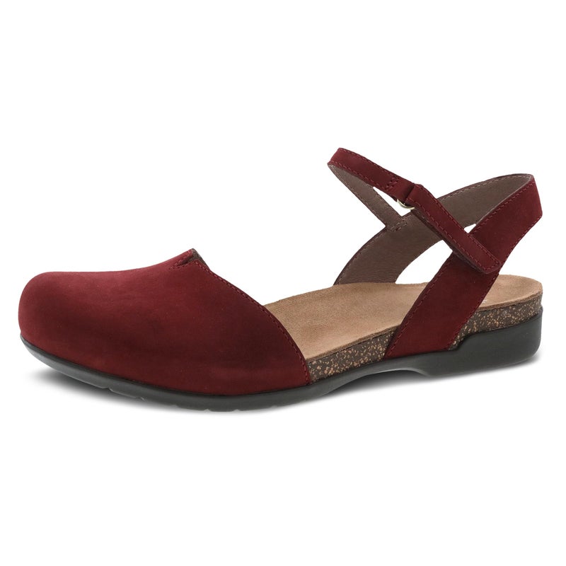 Dansko Rowan Sandal for Women â€“ Memory Foam and Cork Footbed for Comfort and Arch Support â€“ Lightweight Rubber Outsole for Long-Lasting Wear Cinnabar 7.5-8 M US - Image 1