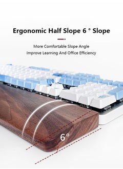 104 Keys(44cm) Premium Solid Wood Wrist Rest, Anti-Slip and Ergonomic Black Walnut Wrist Rest, Set for Office and Games Wrist Rest for Pain Relief - pzsku/ZDC574B468590F465548EZ/45/_/1734662630/bf77cebb-eccd-4655-a416-3236220d8195