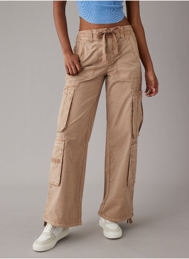 American Eagle AE High-Waisted Convertible Baggy Cargo Jogger  - Image 4