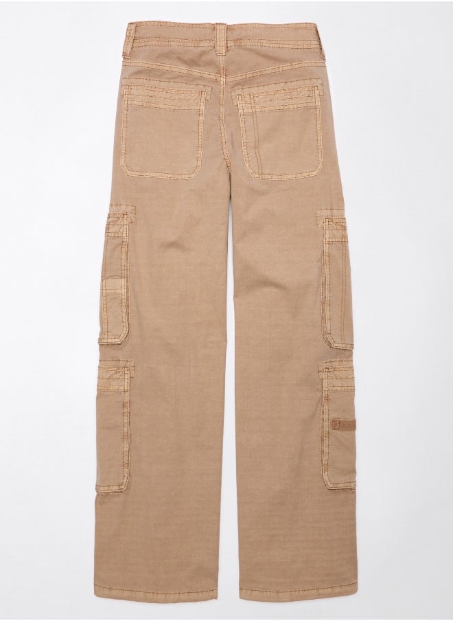 American Eagle AE High-Waisted Convertible Baggy Cargo Jogger  - Image 3