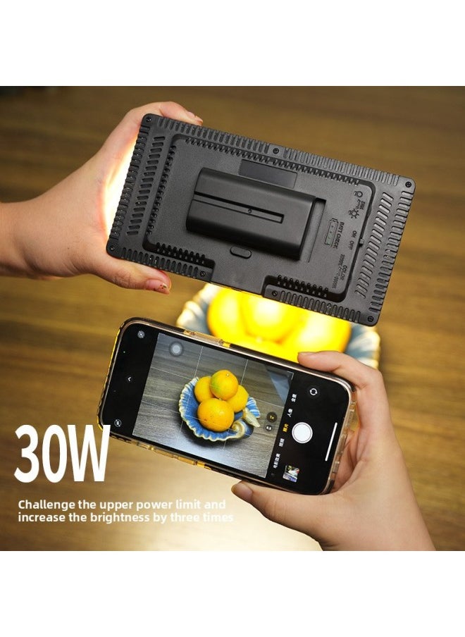 Generic - 416 Square Flat Fill Light Mobile Phone Self-timer Fill Light Portable Three-color Light Photo Beauty Shooting Video-Specifications:Led 416 (without Battery By Default) - Image 1