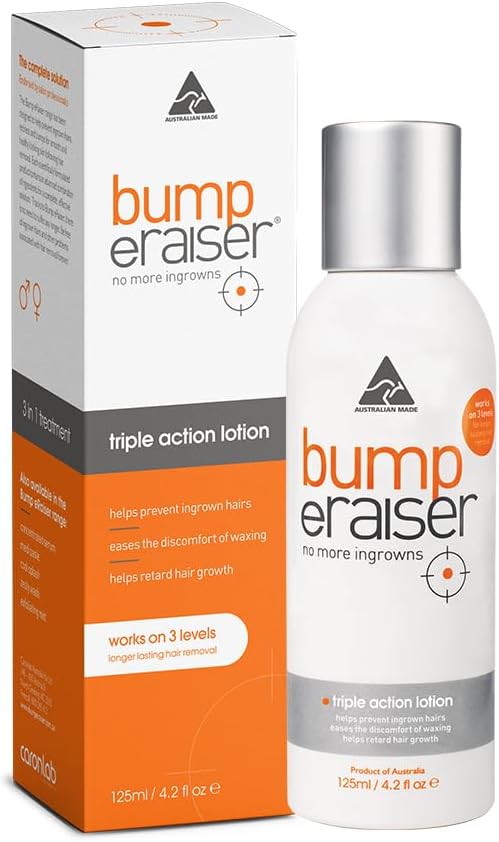 Bump Eraiser Triple Action Soothing Lotion 125ml for Ingrown Hair Treatment Razor Bumps and Razor Burns - Image 1