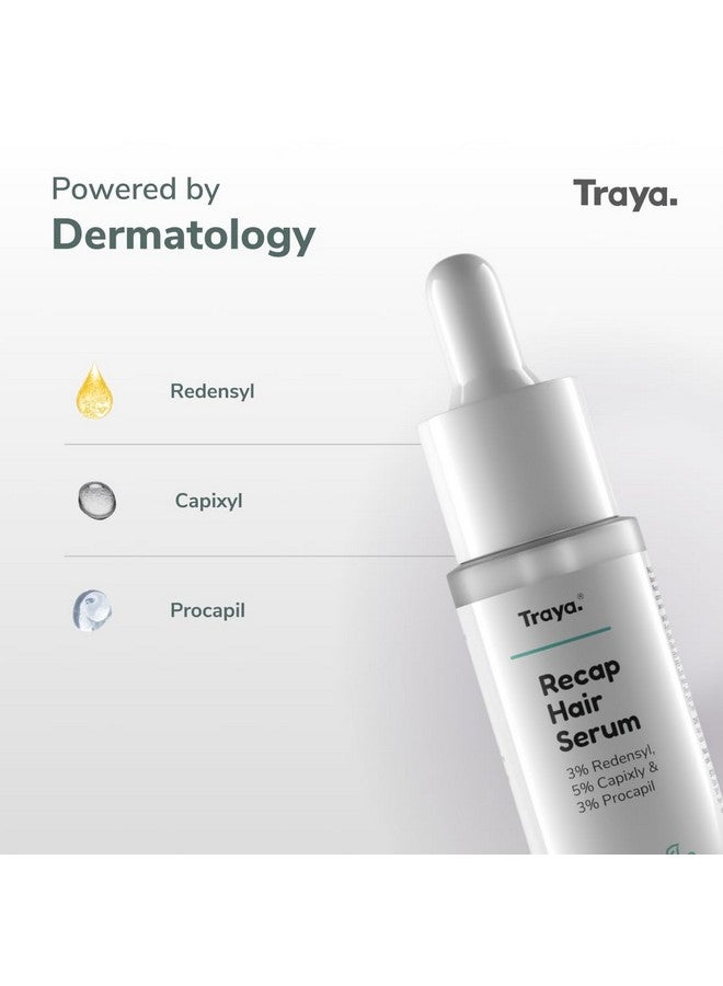 Traya Hairfall Control Combo | Contains Dht Blocker & Hair Growth Actives | Biotin, Bhringraj, Redensyl, Procapil And Capixyl | (Hair Vitamin 30 Capsules + Hair Recap Serum 30Ml) - Image 5