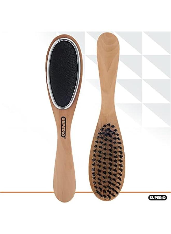 Black Wood Handle 3-in-1 Lint Remover, Clothing Brush, and Shoe Horn - Image 4