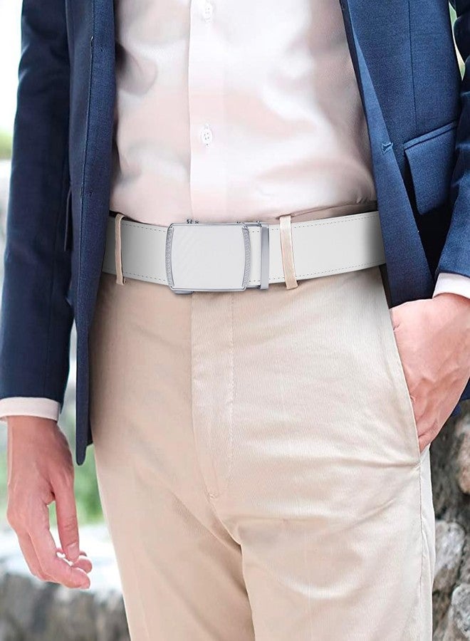 سينديفن حزام رجالي من الجلد من SENDEFN، مزود بإبزيم أوتوماتيكي قابل للتعديل، مناسب للارتداء الرسمي وغير الرسمي، يأتي مع علبة هدايا. - Image 4