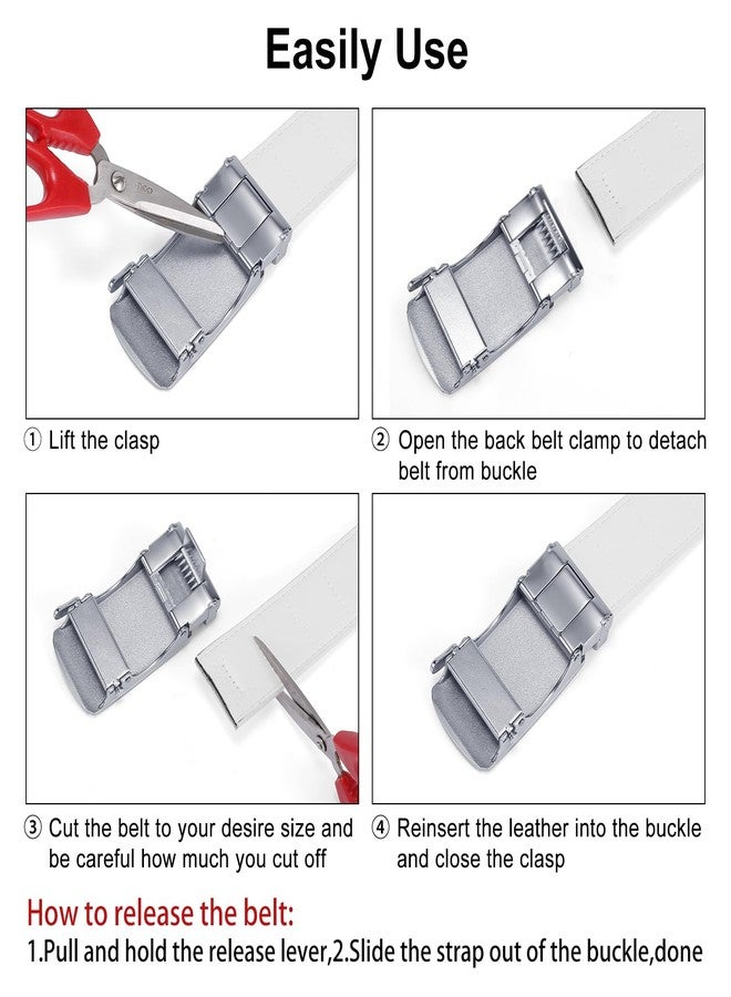 سينديفن حزام رجالي من الجلد من SENDEFN، مزود بإبزيم أوتوماتيكي قابل للتعديل، مناسب للارتداء الرسمي وغير الرسمي، يأتي مع علبة هدايا. - Image 5
