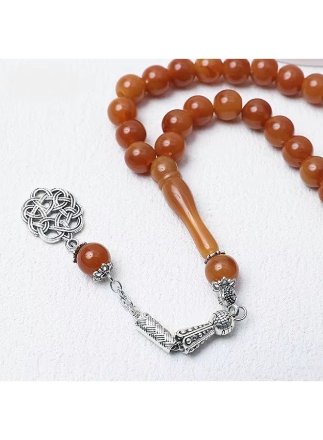 Mecrt Acrylic Islamic Rosary Prayer Beads – 45 Beads Muslim Tasbih