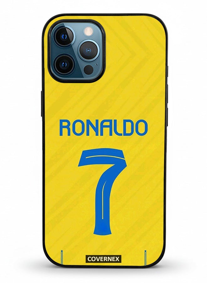 Covernex Apple iPhone 12 Pro Max Protective Case Cover Printed Featuring Cristiano Ronaldo Jersy Design - Image 2