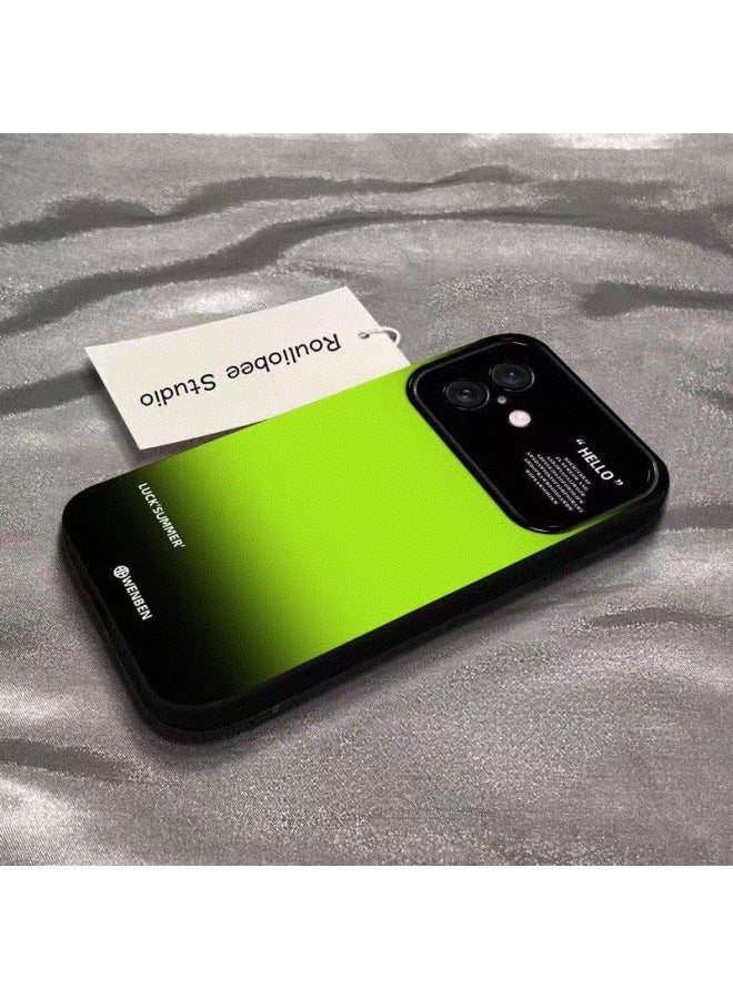 حقيبة هاتف سيليكون ناعمة بألوان متدرجة عصرية لـ iPhone 17 Pro Max