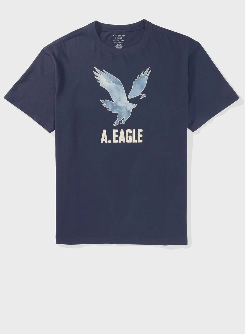 American Eagle Graphic Crew Neck T-Shirt