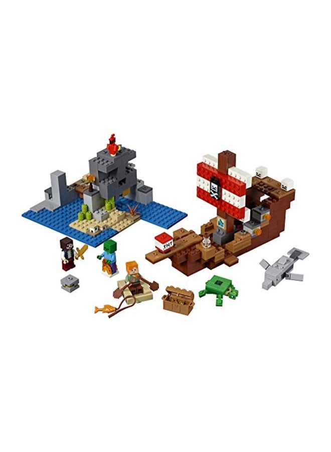LEGO 386-Piece Minecraft The Pirate Ship Adventure Building Set 21152 - Image 2