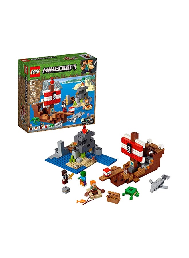 LEGO 386-Piece Minecraft The Pirate Ship Adventure Building Set 21152 - Image 1