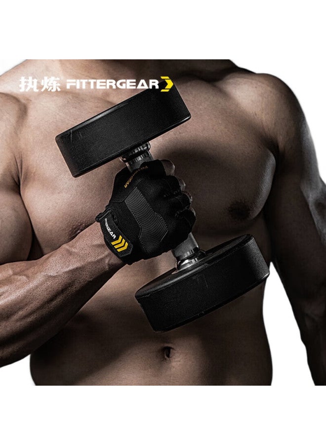FITTERGEAR قفازات لياقة بدنية للتدريب على ركوب الدراجات ورفع الأثقال مقاومة للانزلاق ومقاومة للاحتكاك ومضادة للتصلب - Image 1