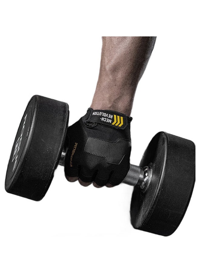 FITTERGEAR قفازات لياقة بدنية للتدريب على ركوب الدراجات ورفع الأثقال مقاومة للانزلاق ومقاومة للاحتكاك ومضادة للتصلب - Image 3