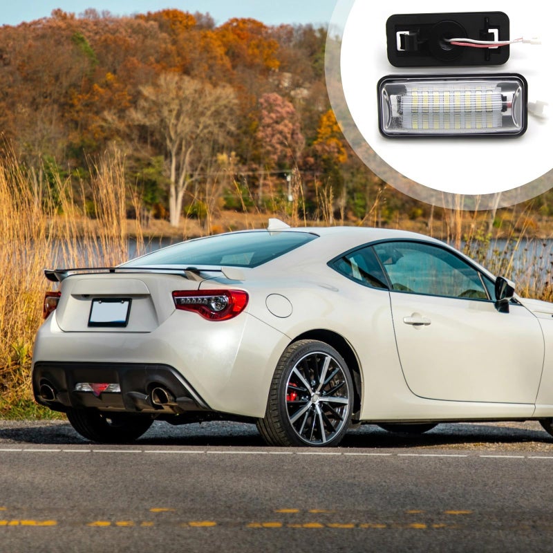Large LED Array SAE DOT Certified Seamless License Plate Light Assembly For GT86 FT 86 - Image 4