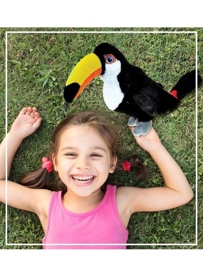 Puzzled DolliBu Toucan Plush - Super Soft Toucan Stuffed Animal, Cute Tropical Rainforest Animals Figures Bird Plush Toy for Boys and Girls, Adorable Toucan Bird Toy for Kids, Teens, and Adults - 8 Inches - Image 2