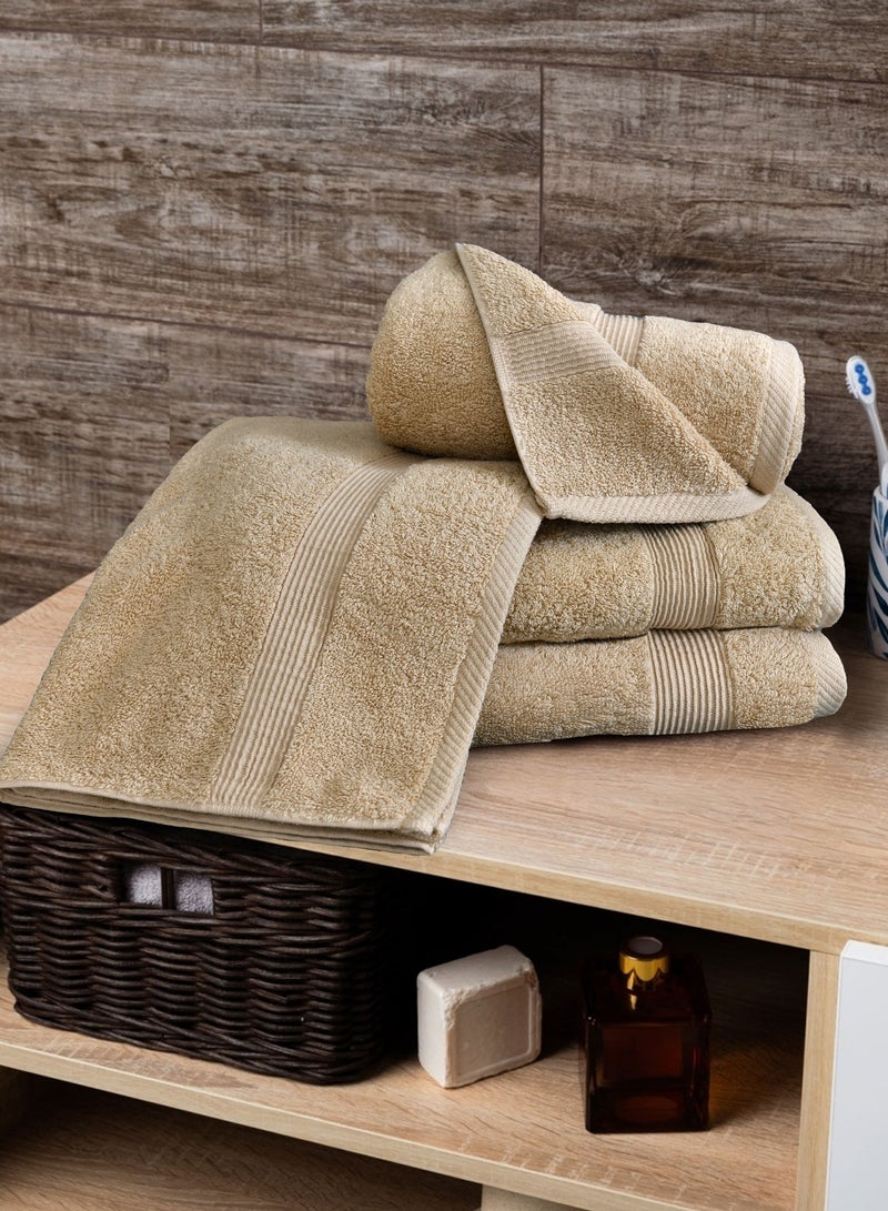 Banotex Banotex bath towels set (Luxe) 3 towels, sizes 50X100 cm 300 g+ 70X140 cm 600 g+ 90X150 cm 810 g100% Egyptian cotton product, high-quality and absorbent combed cotton, suitable for all uses  - Image 2