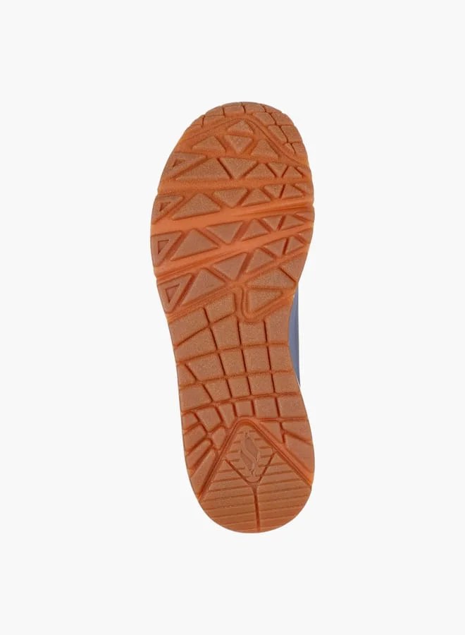 SKECHERS Women's Logo Detail Sneakers With Lace-Up Closure - Uno