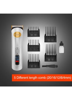 GEEPAS Geepas Professional Digital Hair Clipper GTR56031, Hair Clipper with High Capacity Li Battery and Fast Charging, 5 Adjustable RPM, 5 Adjustable Cutting Blades and 5 Separate Combs, LCD Display  - Image 1