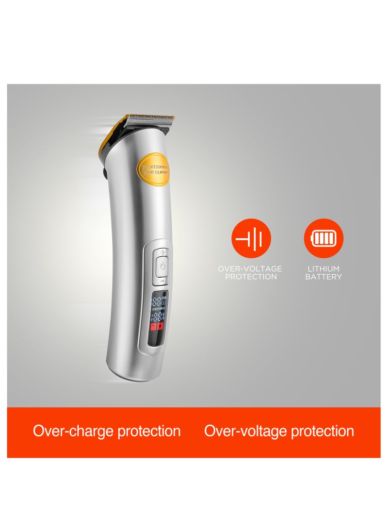 GEEPAS - Geepas Professional Digital Hair Clipper GTR56031, Hair Clipper with High Capacity Li Battery and Fast Charging, 5 Adjustable RPM, 5 Adjustable Cutting Blades and 5 Separate Combs, LCD Display - Image 1