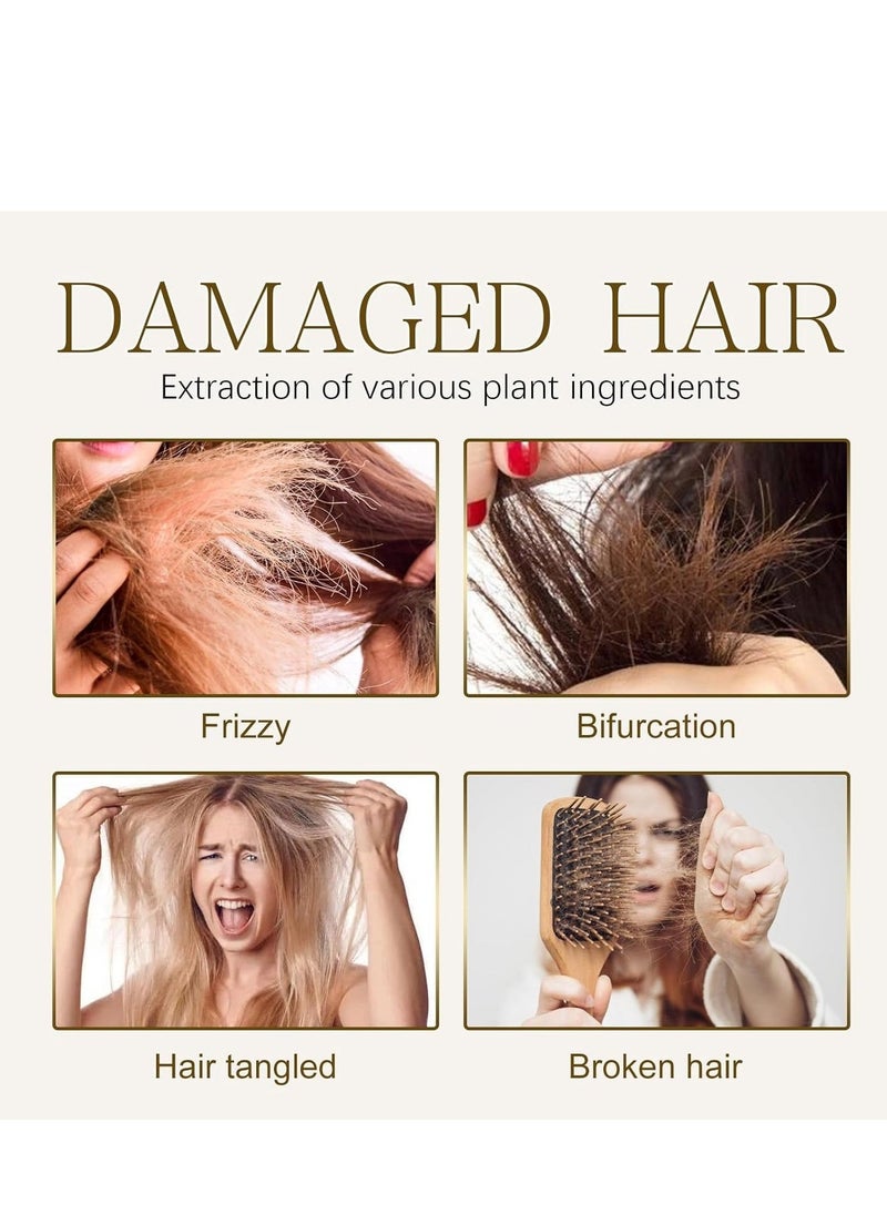 EELHOE زيت شعر كولاجين لإصلاح الشعر، علاج عميق مرطب، قناع شعر كيراتين، سيروم شعر مرطب ومغذي للعناية بالشعر التالف، علاج عميق مرطب، سيروم شعر كوري 50 مل - Image 3