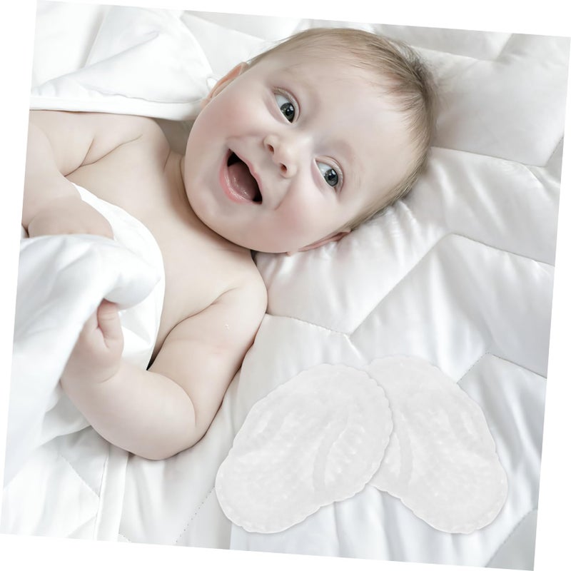 White Knitted Newborn Baby Slippers Booties Photography Photo Props 1 Pair - Image 3