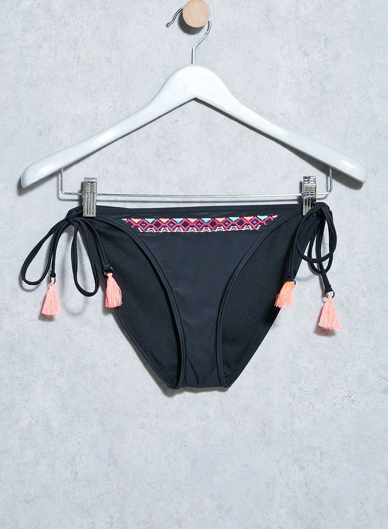 SOUTH BEACH Aztec Trim Triangle Bikini Set