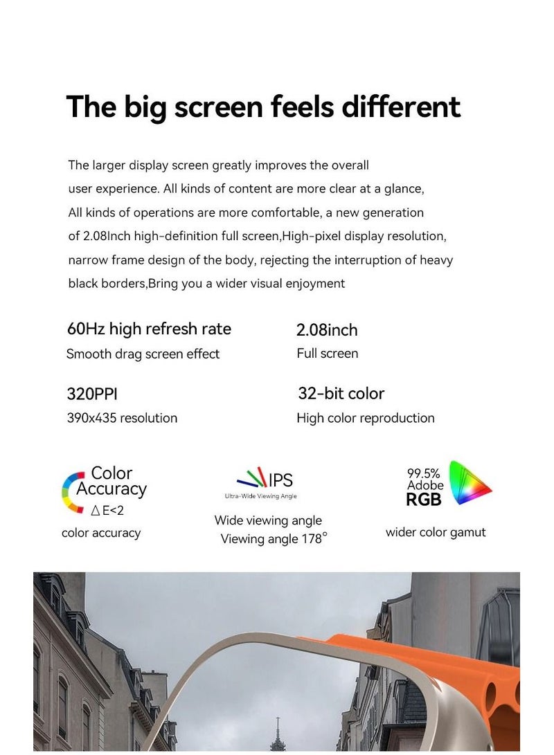 W&O X8+ Plus Ultra Series 8 (2023) Smart Watch 2.08 Inch IPS display NFC Bluetooth V5 Wireless Charger - Image 3