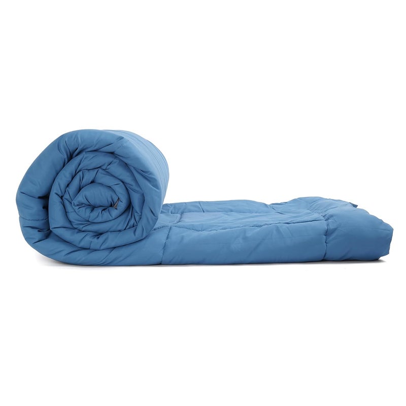 Elarra Home Double Reversible Comforter Cobalt Charcoal 180GSM Microfiber - Image 5