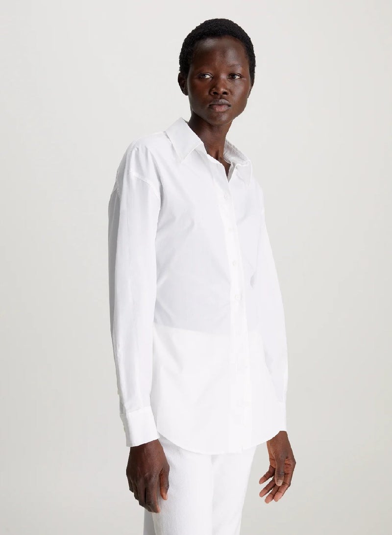 CALVIN KLEIN Slim Dolman Sleeve Shirt - Image 1