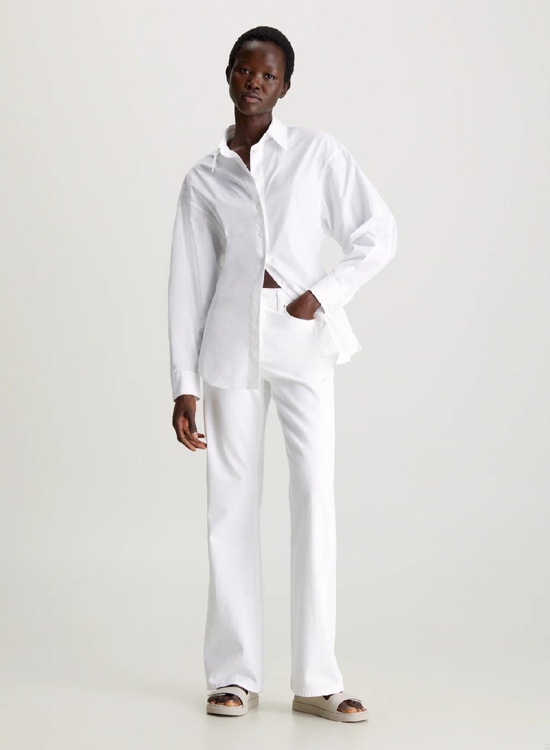 CALVIN KLEIN Slim Dolman Sleeve Shirt - Image 4