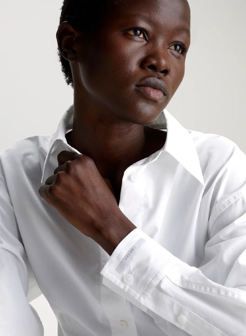 CALVIN KLEIN Slim Dolman Sleeve Shirt - Image 3