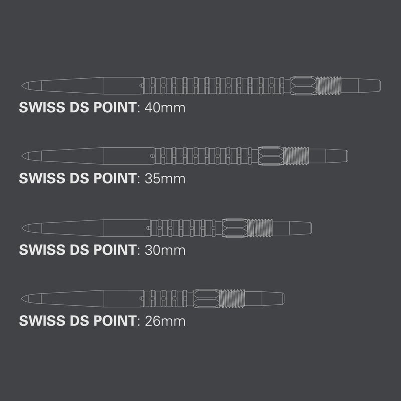 Target نقاط دارت TARGET Swiss Point DS (مجموعة 3 قطع من النصائح) 30 مم، فضي – تغيير نقاط دارت Swiss، ملحقات دارت احترافية، إزالة نصائح دارت SP - Image 2