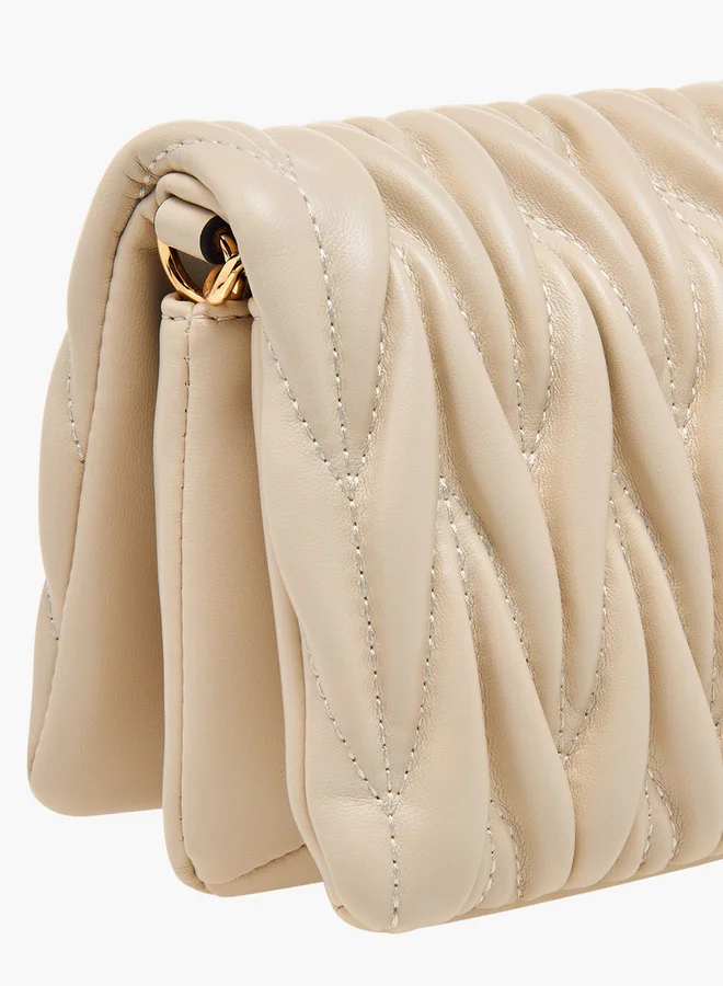 سيليست حقيبة كروس بودي مبطنة بحزام سلسلة