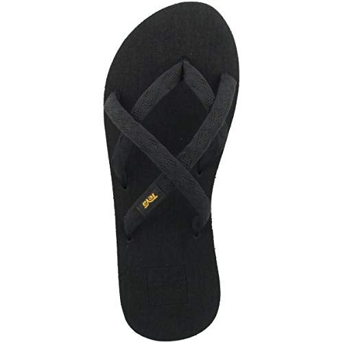 Teva womens Olowahu Sandal, Black on Black, 8 US - Image 2