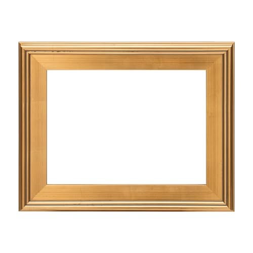 Creative Mark Plein Air Style Frame, Hand Leafed Gold, 12x16-3" Wide Moulding with 1/2" Rabbet Depth, Open Back W/O Glazing, Museum Quality, For Art Panels, Stretched Canvas, Pictures and More - Image 1