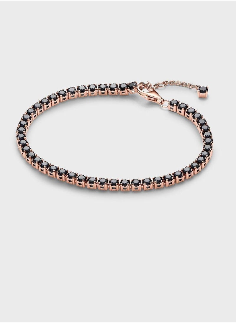 PANDORA Black Sparkling Tennis Bracelet - Image 1