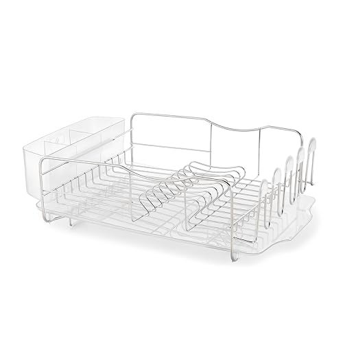 Polder Advantage 3-Piece Stainless Steel Dish Rack, Kitchen Organization and Storage, Dish Drying Rack for Kitchen Counter, 20.3" x 13.8" x 6.3" - Image 1