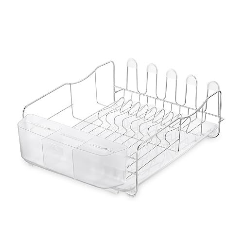 Polder Advantage 3-Piece Stainless Steel Dish Rack, Kitchen Organization and Storage, Dish Drying Rack for Kitchen Counter, 20.3" x 13.8" x 6.3" - Image 4