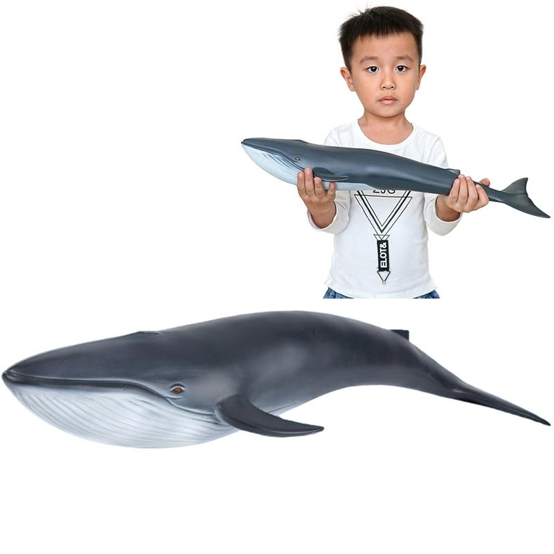LOVNBHELP Simulated Big Ocean Animal Toys for Kids 18 inch Blue Whale Sea Animals Toy Large Size Marine Animal Figures Soft Filled Rubber Sea Educational Toys Whales - Image 3