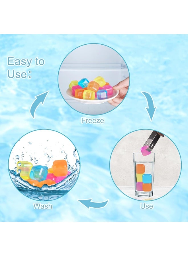 10 PCS Reusable Plastic Ice Cubes – BPA-Free Refreezable Non-Melting Ice Cubes for Drinks, Juice, Coffee & Cocktails – Multi-Color Fake Ice Cubes to Keep Beverages Cold Longer Without Water Dilution – Perfect for Home Parties, Travel Coolers & Daily Use - Image 5