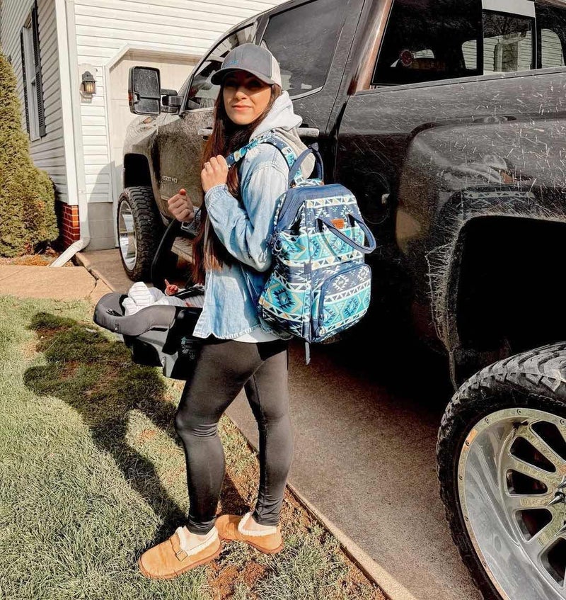 Wrangler حقيبة ظهر وراجلر أزتيك للحفاضات - Image 2