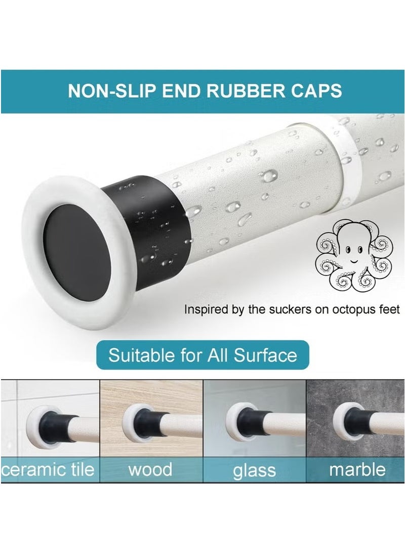 يوڠام قضبان ستارة دش قابلة للتعديل، قابلة للاستخدام كفاصل غرف، مضادة للصدأ، قضبان نابضة قابلة للتعديل للنوافذ، الحمامات، الشرفات، غرف التخزين، وغرف الغسيل، غير قابلة للانزلاق، لا تحتاج للحفر، سهلة التركيب - Image 4