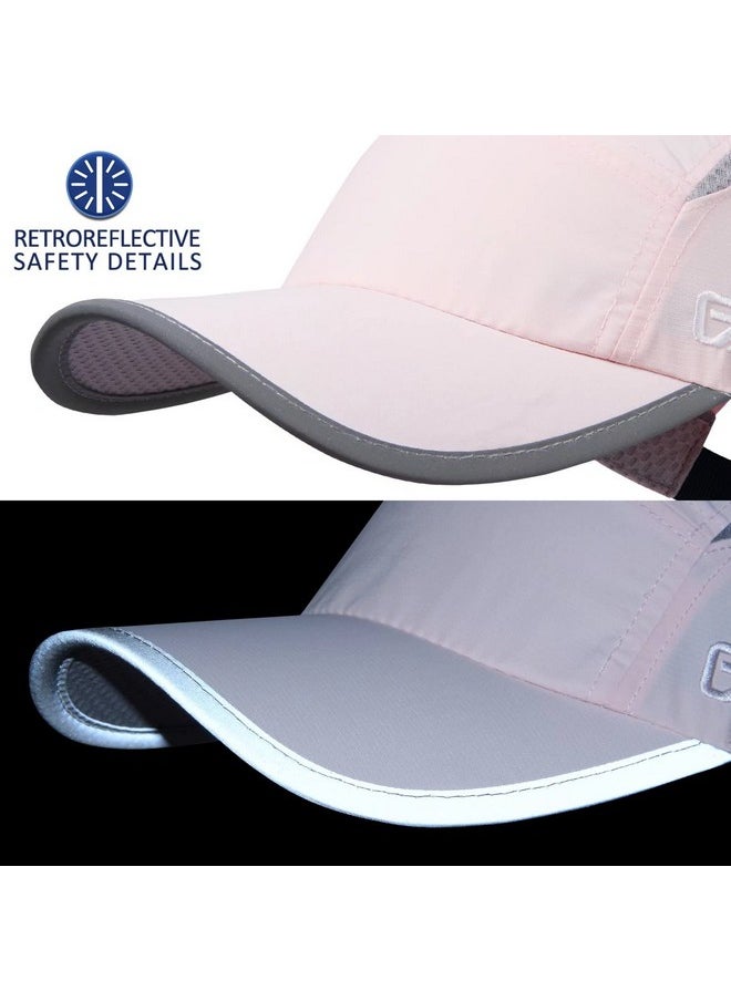 GADIEMKENSD - Womens Hats Baseball Cap Upf 50+ Sun Quick Dry Lightweight Breathable Trucker Hat Outdoor Hiking Fishing Run Golf Sports A Dad Mesh Hats Reflective Running Hat Ponytail For Women Pink Xl - Image 1