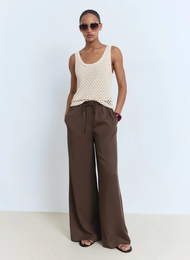 مانجو Crochet top with straps