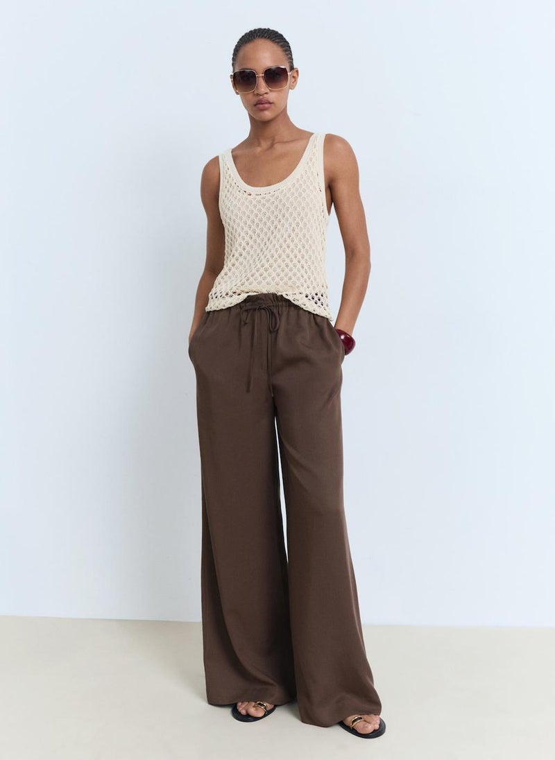 MANGO Straps Crochet Top  - Image 4