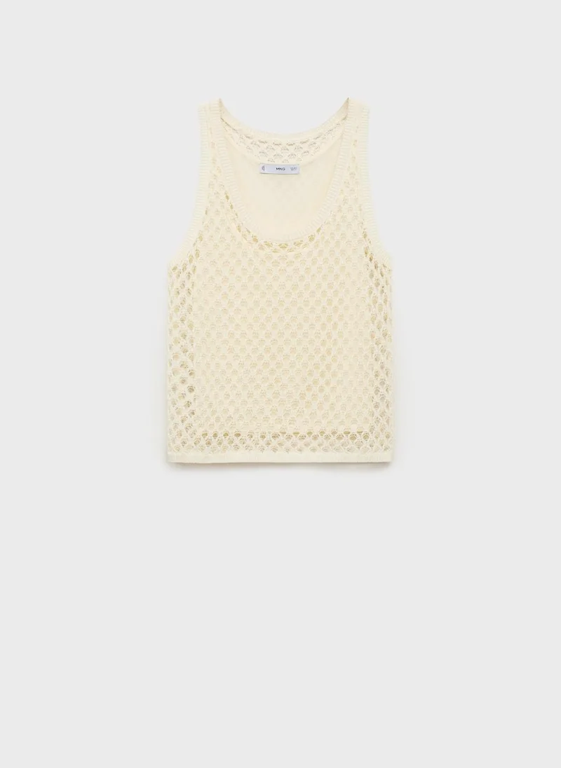 مانجو Crochet top with straps