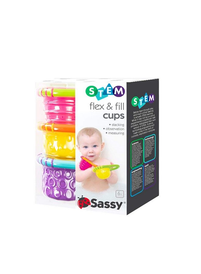 Sassy Flex & Fill Cups 3Piece Bath Toys - Image 5